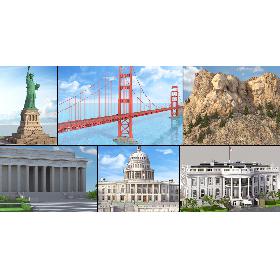 3D model USA Collection